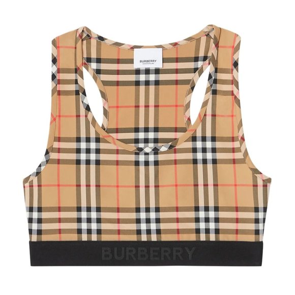 Burberry Check Sport Bra - Picture 2 of 9